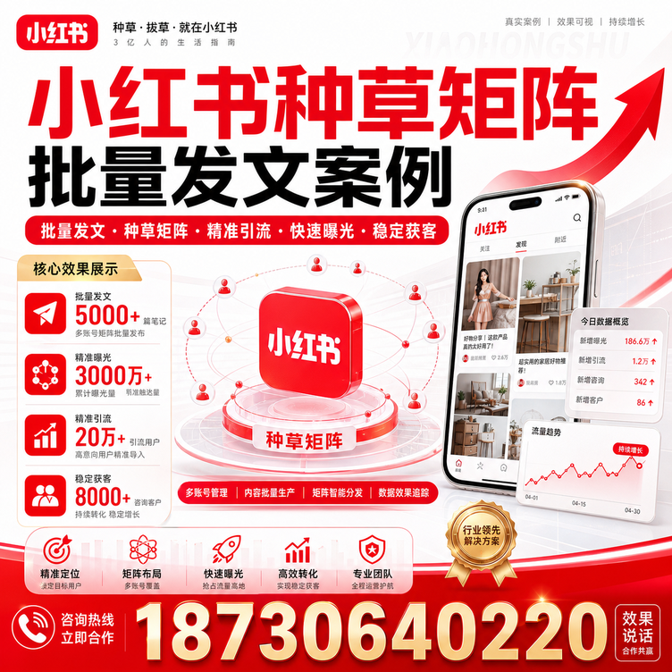 湘潭小红书种草矩阵批量发文案例