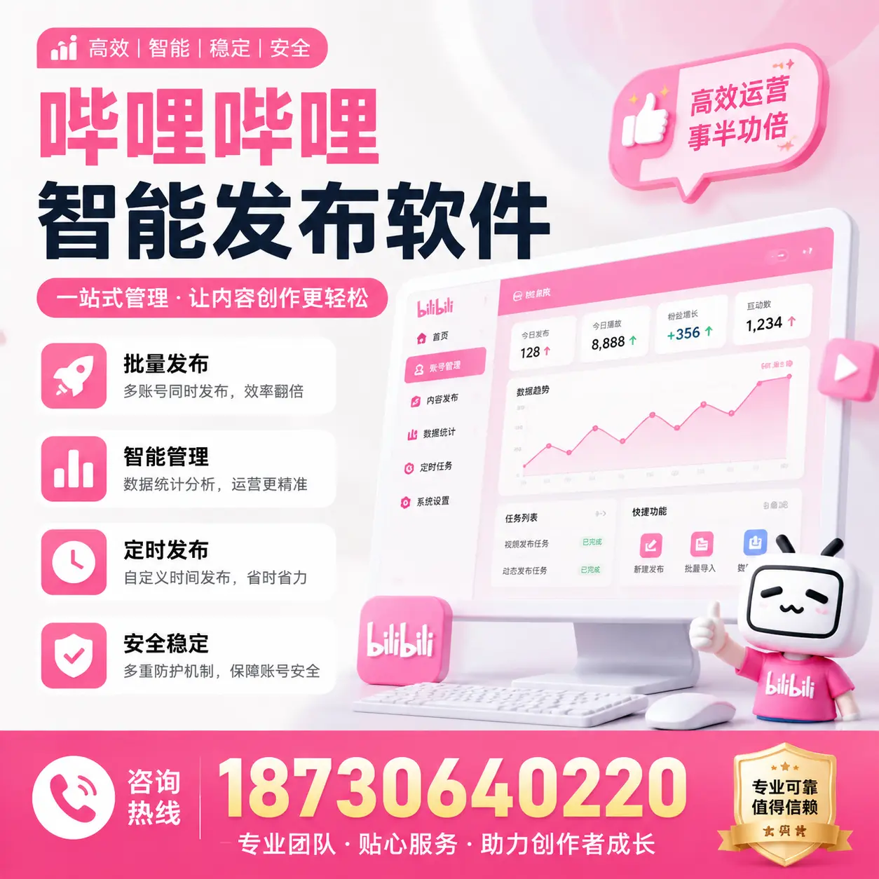 如何评估哔哩哔哩智能发布软件的ROI?湘潭 企业必读